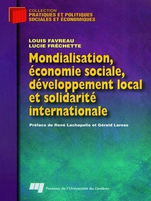 cover image of Mondialisation, économie sociale, développement local et solidarité internationale